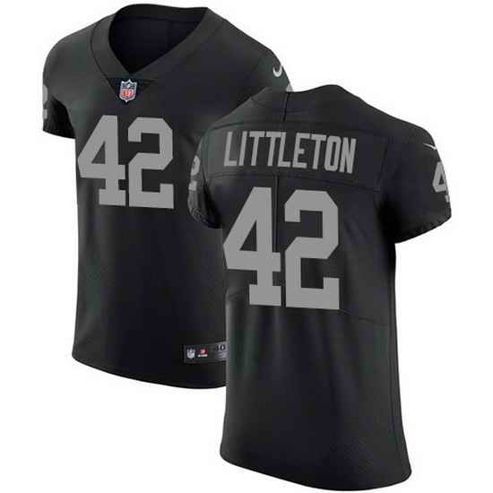 Nike Raiders 42 Cory Littleton Black Team Color Men Stitched NFL Vapor Untouchable Elite Jersey